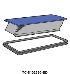 COWL VENT GASKET WITH MOLDED CORNERS - 48-52 F-1/F-3