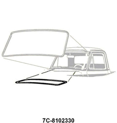 COWL VENT GASKET - 48-52 F-1/F-3