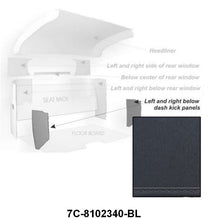 CARDBOARD KICK PANELS - 48-52 F-1/F-3  BLACK