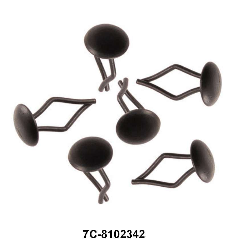 KICK PANEL CLIPS - 48-52 F-1/F-3 SET OF 6