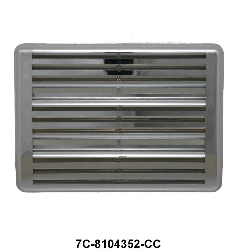 PLASTIC DASH SPEAKER HOLE COVER - 48-50 F-1/F-3 CHROME