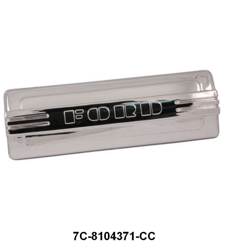 DASH RADIO HOLE COVER - 48-50 F-1/F-3 CHROME