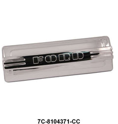 DASH RADIO HOLE COVER - 48-50 F-1/F-3 CHROME