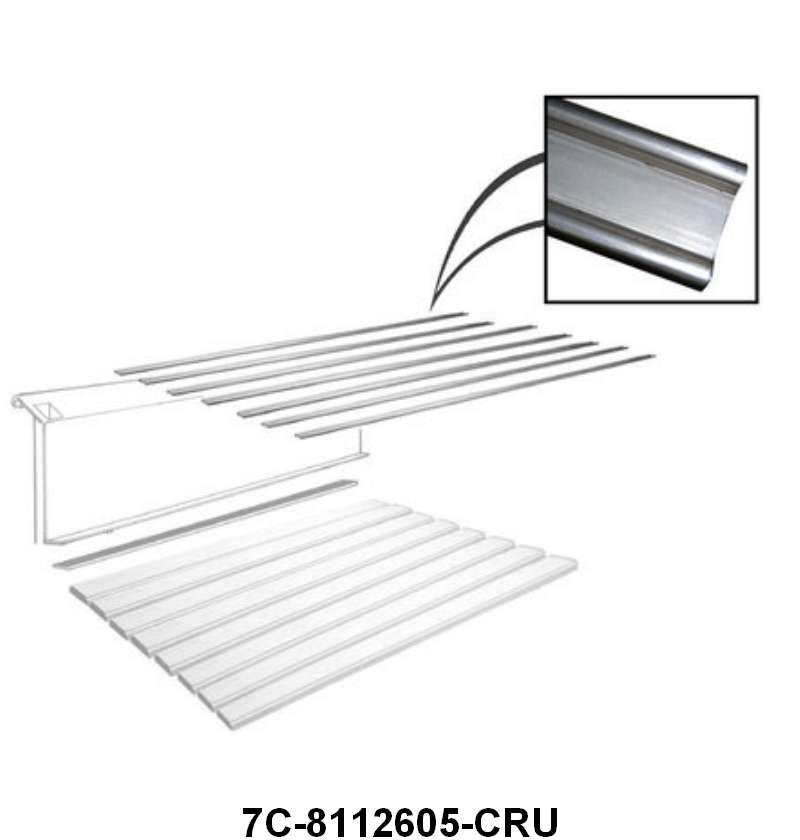 PLAIN STEEL BED STRIPS WITHOUT HOLES - 50-52 F-1 53-72 F-100  SET OF 7