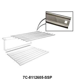 POLISHED STAINLESS BED STRIPS WITH HOLES - 50-52 F-1 53-72 F-100  SET OF 7