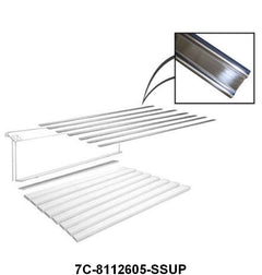 POLISHED STAINLESS BED STRIPS WITHOUT HOLES - 50-52 F-1 53-72 F-100 SET OF 7