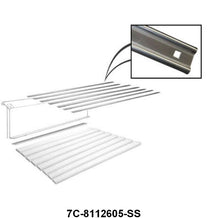 STAINLESS BED STRIPS WITH HOLES - 50-52 F-1 53-72 F-100  SET OF 7