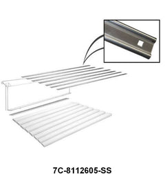 STAINLESS BED STRIPS WITH HOLES - 50-52 F-1 53-72 F-100  SET OF 7