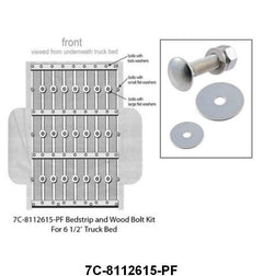 PLAIN STEEL BED STRIP BOLT KIT (65 BOLTS)- 50-52 F-1 53-72 F-100