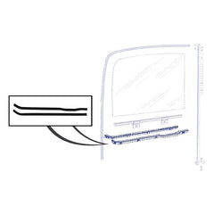 DOOR WINDOW ANTI-RATTLERS (BOTH DOORS) - 48-52 F-1/F-3