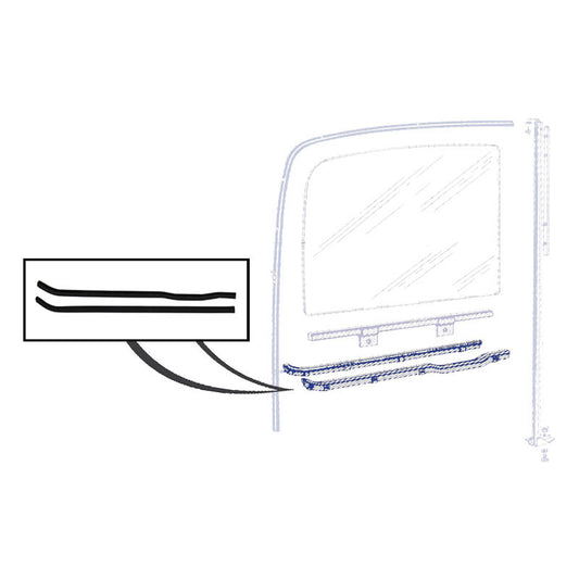 DOOR WINDOW ANTI-RATTLERS (BOTH DOORS) - 48-52 F-1/F-3