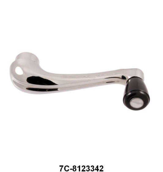 WINDOW CRANK - 48-52 F-1/F-3  CHROME WITH BLACK KNOB