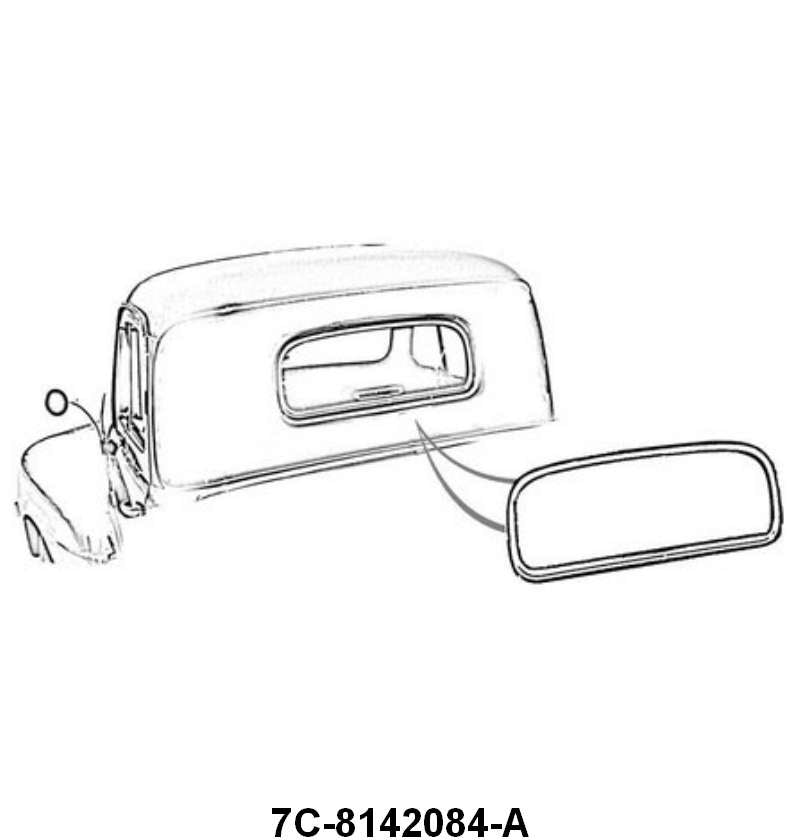 REAR/BACK WINDOW SEAL - 48-50 F-1/F-3