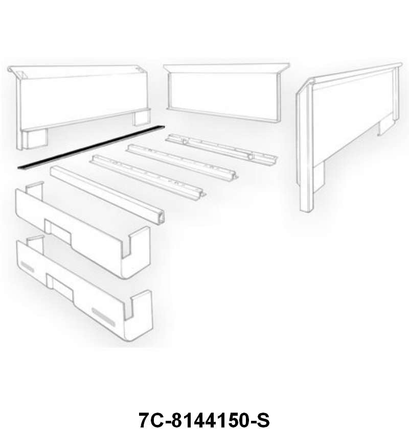 BED WOOD TO SIDE OF BED SEAL - LATE 50-72 PICKUP STEPSIDE