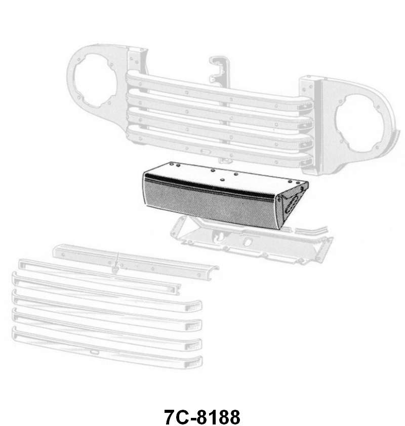 LOWER GRILLE PANEL - 48-50 F-1-3