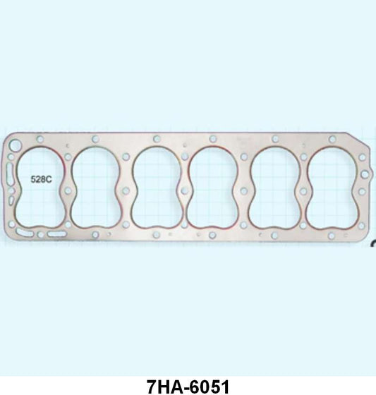 CYLINDER HEAD GASKET - 47-51 PASS/PU "H" 6cyl  STEEL