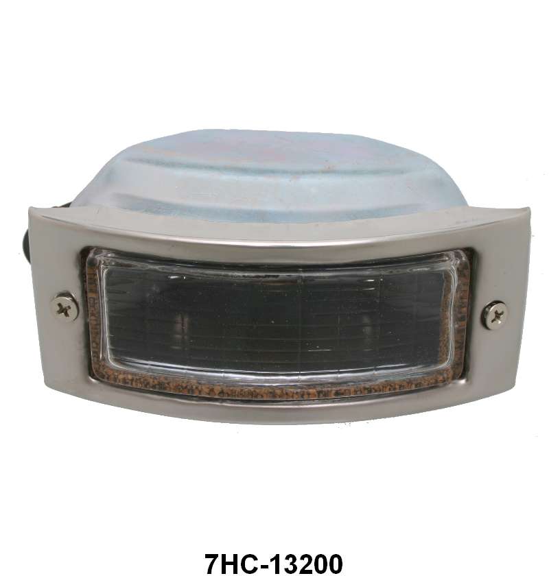 PARK LIGHT ASSEMBLY - 48-50 F-1/F-3 STAINLESS BEZEL WITHOUT TURN