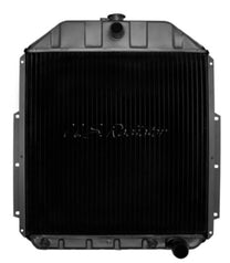 RADIATOR - 48-52 F-1 FLATHEAD V8  4 CORE - COPPER/BRASS