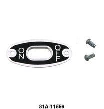IGNITION SWITCH ON/OFF PLATE - 38-39 PASSENGER, 40-47 PICKUP