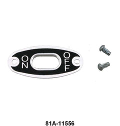 IGNITION SWITCH ON/OFF PLATE - 38-39 PASSENGER, 40-47 PICKUP