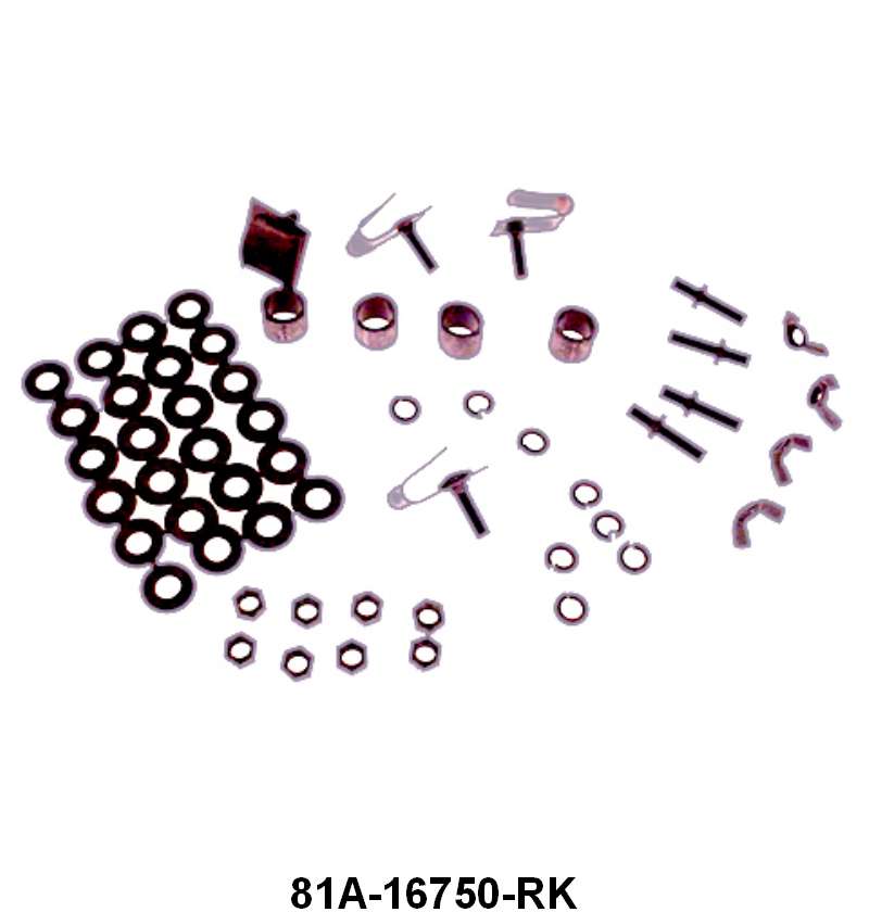 HOOD SIDE TO FENDER MOUNTING KIT - 38 DELUXE, 38-39 STANDARD