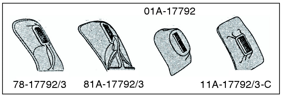 REAR BUMPER ARM GROMMETS - 38-40 SEDAN
