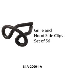 GRILLE & HOOD SIDE TRIM CLIPS (ROUNDED) - 38 STD PASS SET OF 56