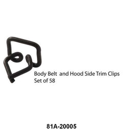 BODY SIDE TRIM CLIPS - 38 ALL PASS, 39 STD PASS  SET OF 58