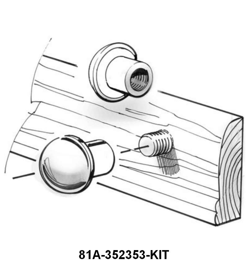 BLIND NUT KIT - 37-39 WAGON, 45 PIECES