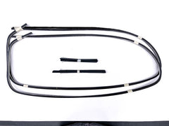 STAINLESS QUARTER WINDOW FELT KIT - 38 DLX & 39-40 2 DOOR SEDAN