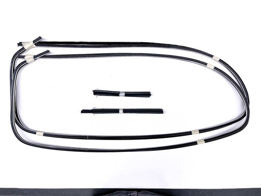 STAINLESS QUARTER WINDOW FELT KIT - 38 DLX & 39-40 2 DOOR SEDAN