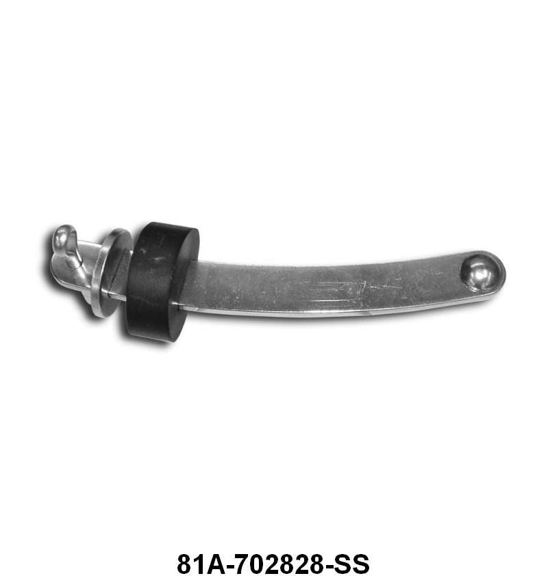 STAINLESS DOOR CHECK ARM & BUMPER - 32-48 PASS, 39-48 MERC 32-47 PU