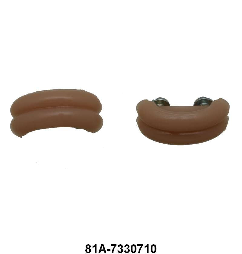 REAR SEAT ASH TRAY KNOBS - 38 4DR SEDAN IVORY (PINK)