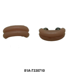 REAR SEAT ASH TRAY KNOBS - 38 4DR SEDAN IVORY (PINK)