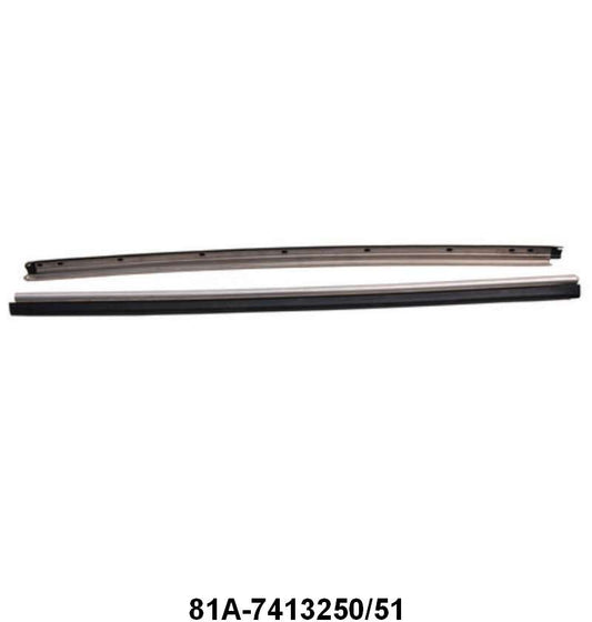 FRONT DOOR SCUFF PLATES - 38-39 CONVERTIBLE SEDAN