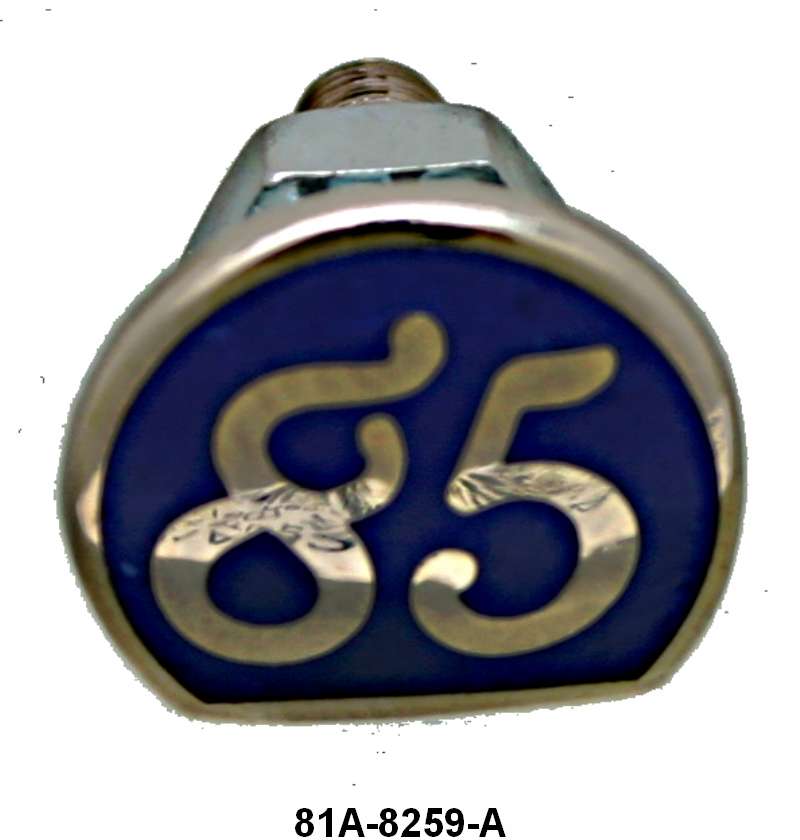 HOOD ORNAMENT EMBLEM - 38 STANDARD PASS "85", LIMITED SUPPLY