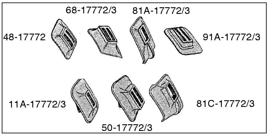 FRONT BUMPER ARM GROMMETS - 38-39 PICKUP