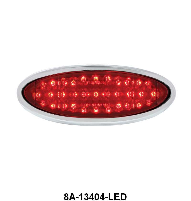 TAIL LIGHT ASSEMBLY W/12 VOLT LED LENS - 49-50 PASS EXCEPT WAGON RH OR LH