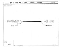 TAIL LIGHT SOCKET WITH WIRE - 49-51 FORD & MERCURY WAGON