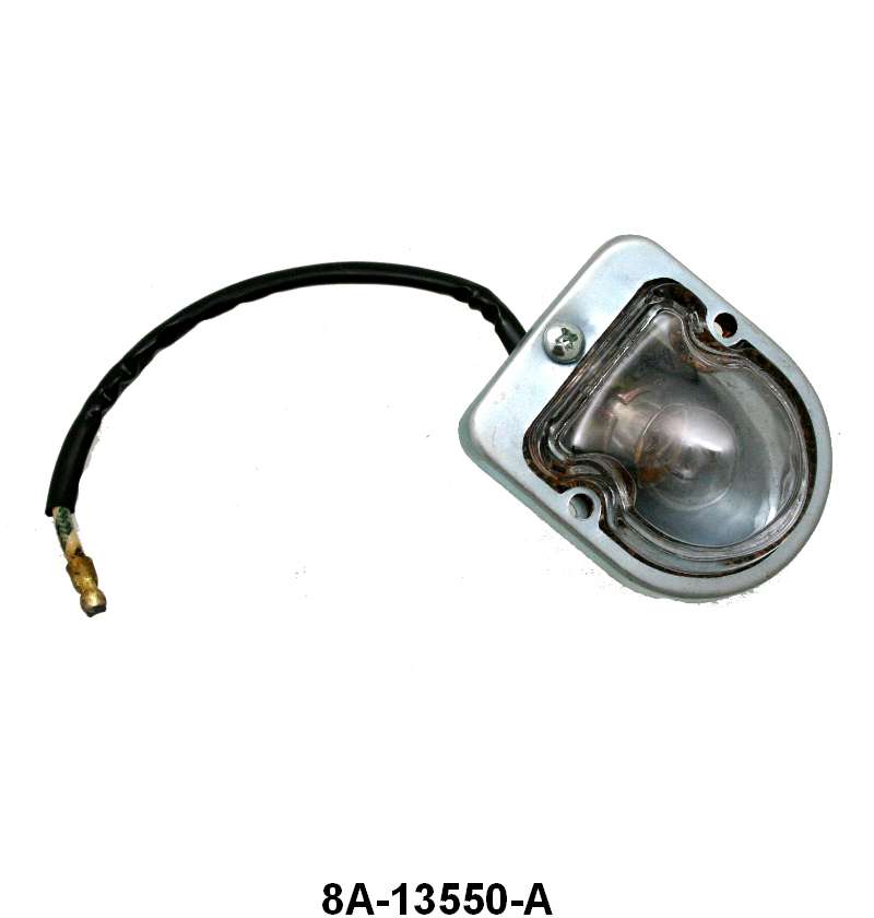 LICENSE PLATE LAMP ASSEMBLY - 49-50 PASS EXCL WGN