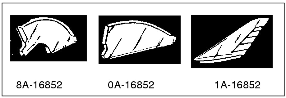PLASTIC HOOD ORNAMENT INSERT - 49 PASSENGER