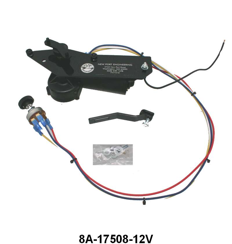 ELECTRIC WIPER MOTOR 12 VOLT - 49-50 PASSENGER EXCEPT WAGON
