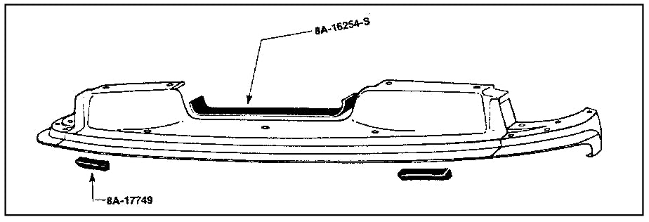 FRONT STONE DEFLECTOR ANTI-RATTLERS - 49 PASSENGER