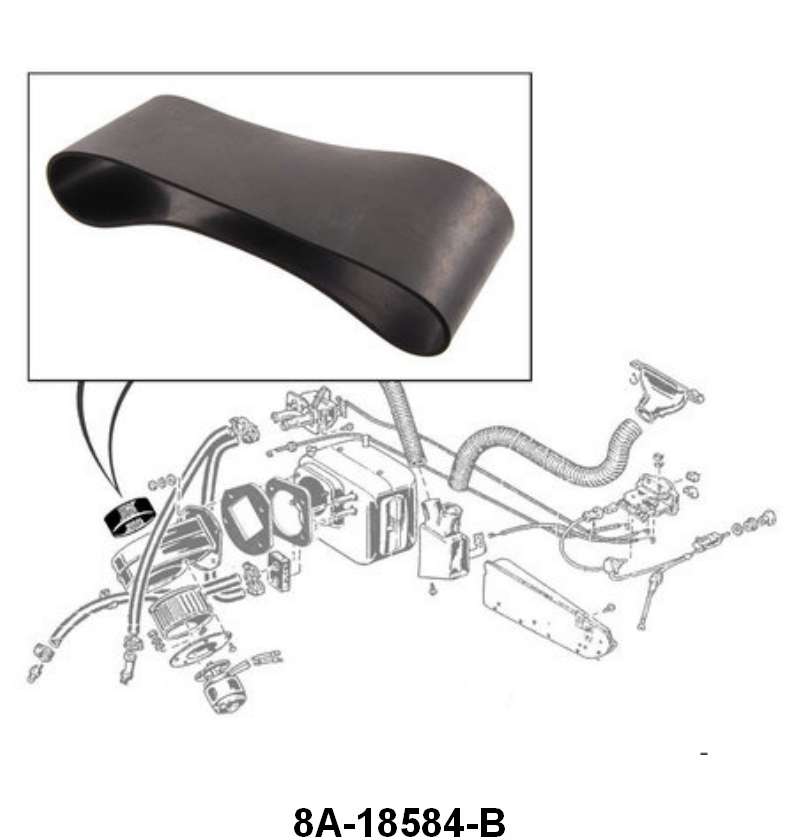 HEATER BLOWER HOUSING TO AIR VENT SEAL - 49-51 PASSENGER