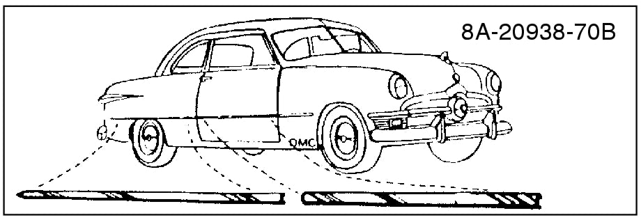 FRONT DOOR TRIM - 49-50 COUPE/2DR SDN/CONV RIGHT HAND