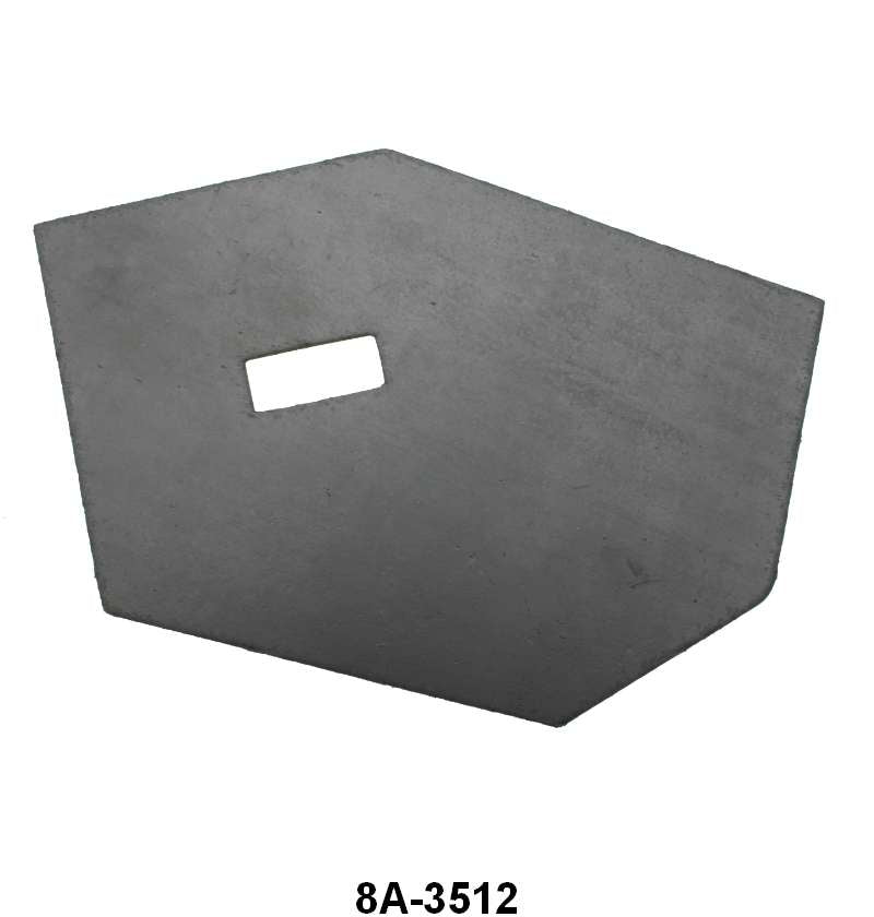 CLUTCH ARM PLATE TO FLOOR SEAL - 49-51 PASS GOES UNDER METAL PLATE