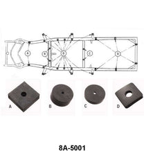 BODY TO FRAME PAD KIT - 49-50 COUPE/SEDAN