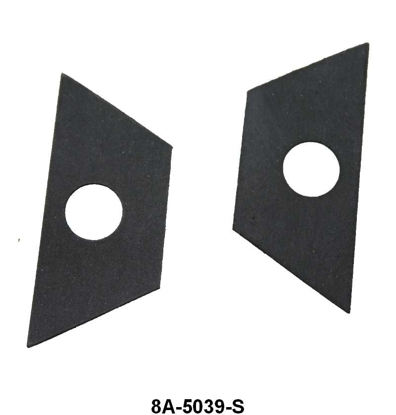 LICENSE PLATE BRACKET TO TRUNK LID PADS - 49-51 PASSENGER