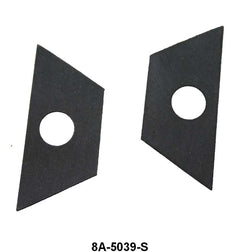 LICENSE PLATE BRACKET TO TRUNK LID PADS - 49-51 PASSENGER