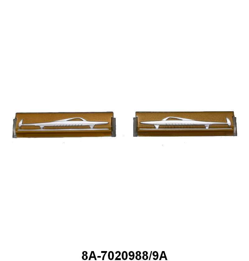 DOOR PANEL PLASTIC EMBLEM - 49 PASSENGER